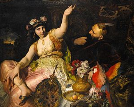 300px-Ferdinand_Keller_-_Scheherazade_und_Sultan_Schariar_(1880).jpg